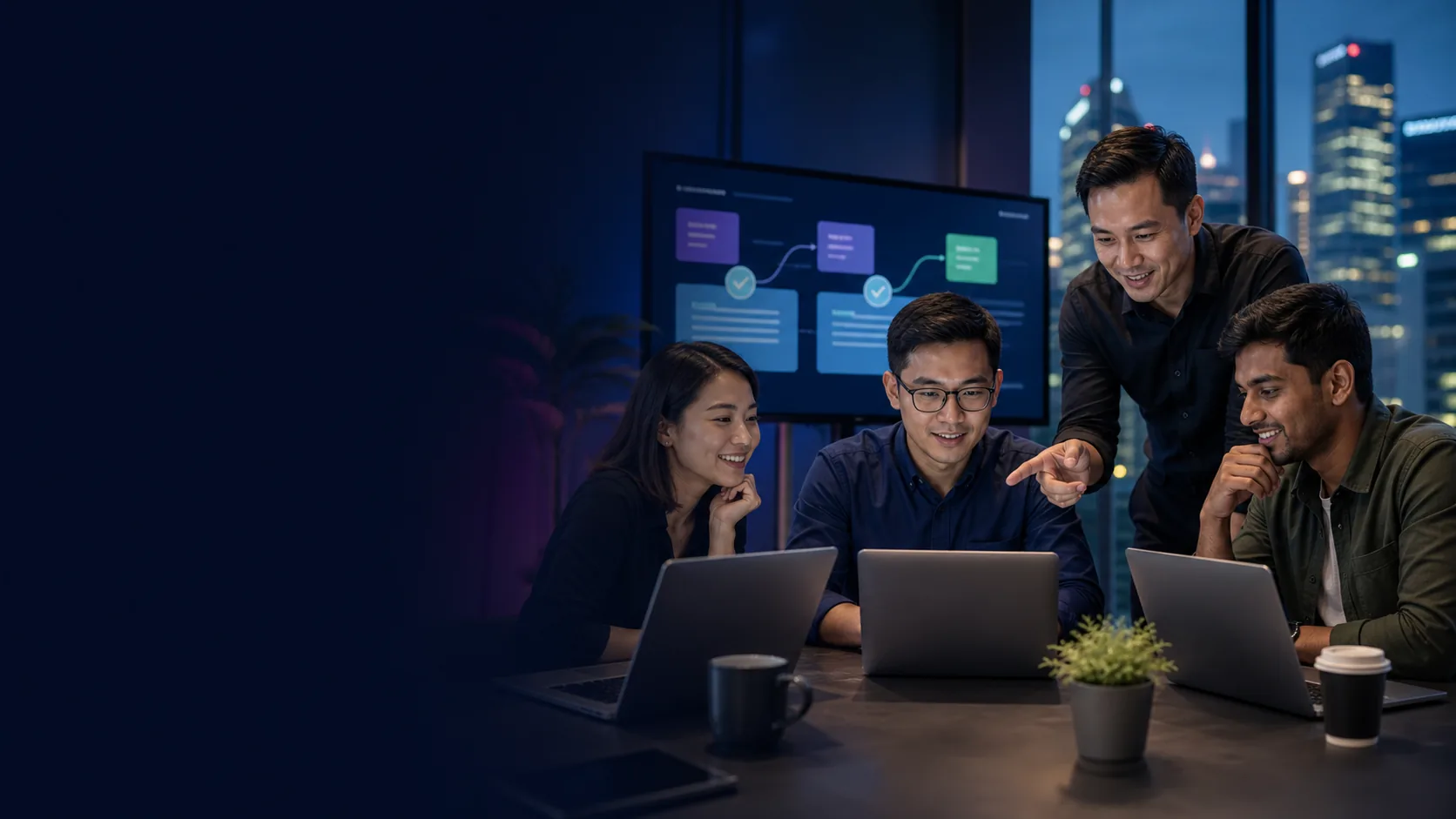Professionals learning applied AI together in Singapore