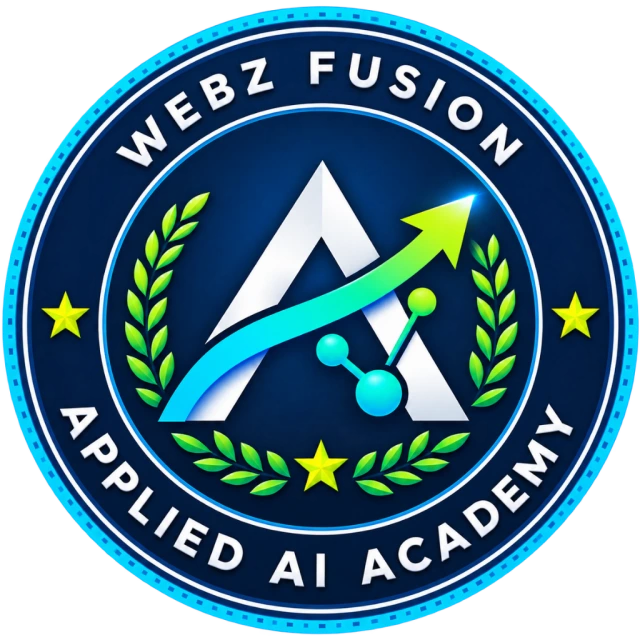 Webz Fusion Applied AI Academy certificate seal