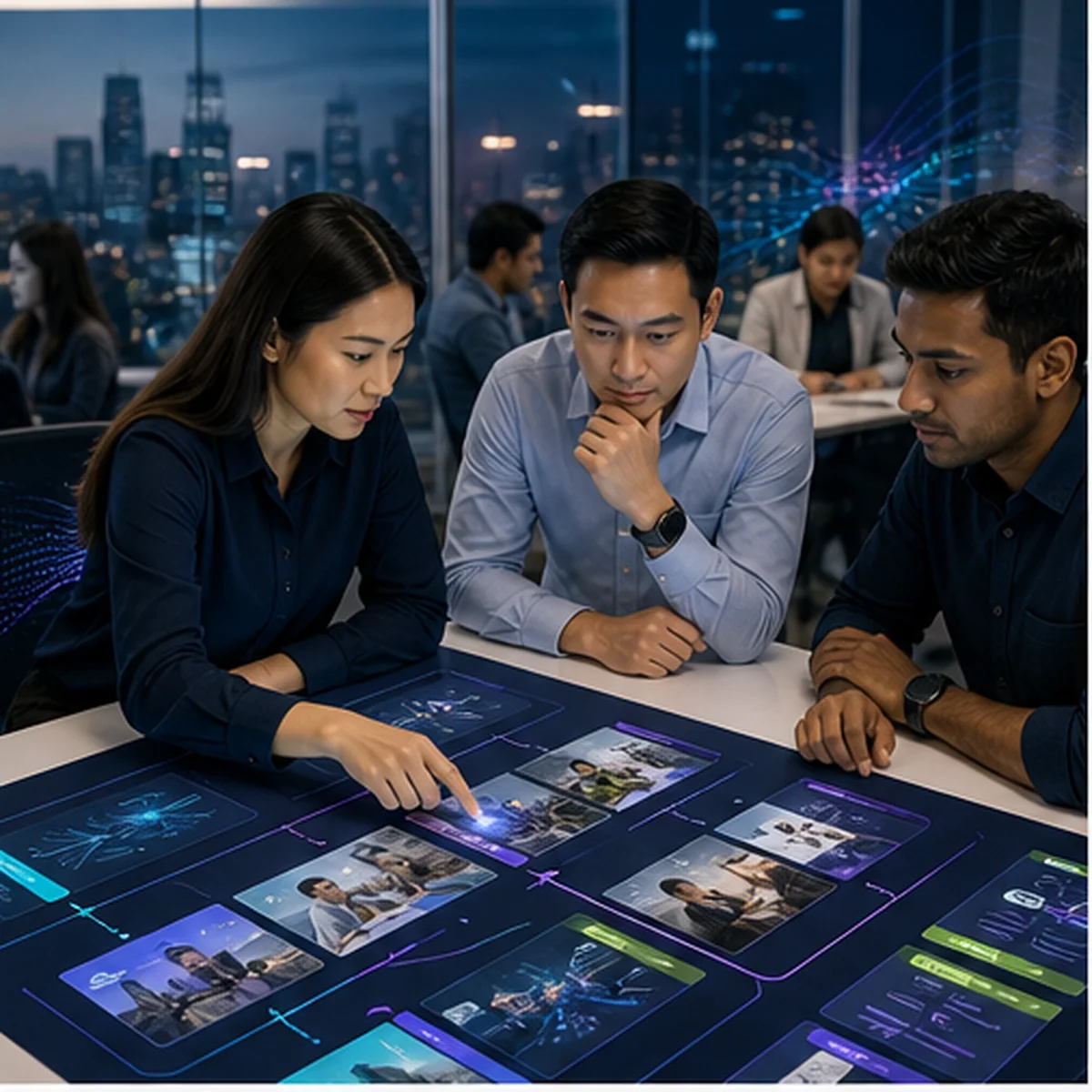 Professionals choosing structured Applied AI Academy learning pathways
