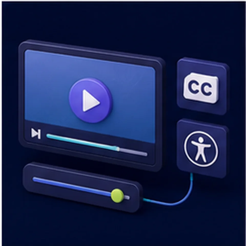 Create an accessible training video with AI