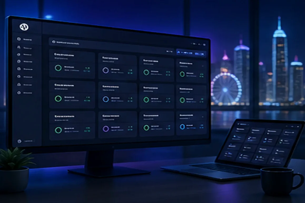 White-label agency reseller hosting dashboard managing multiple client accounts