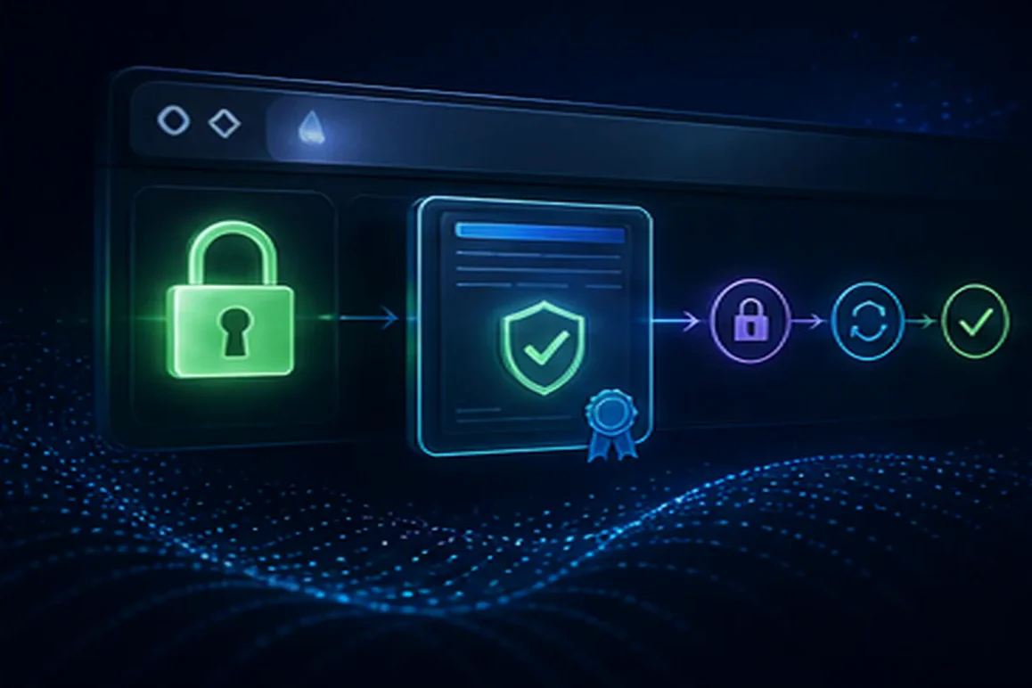 SSL certificate lifecycle protecting browser trust and encrypted connections