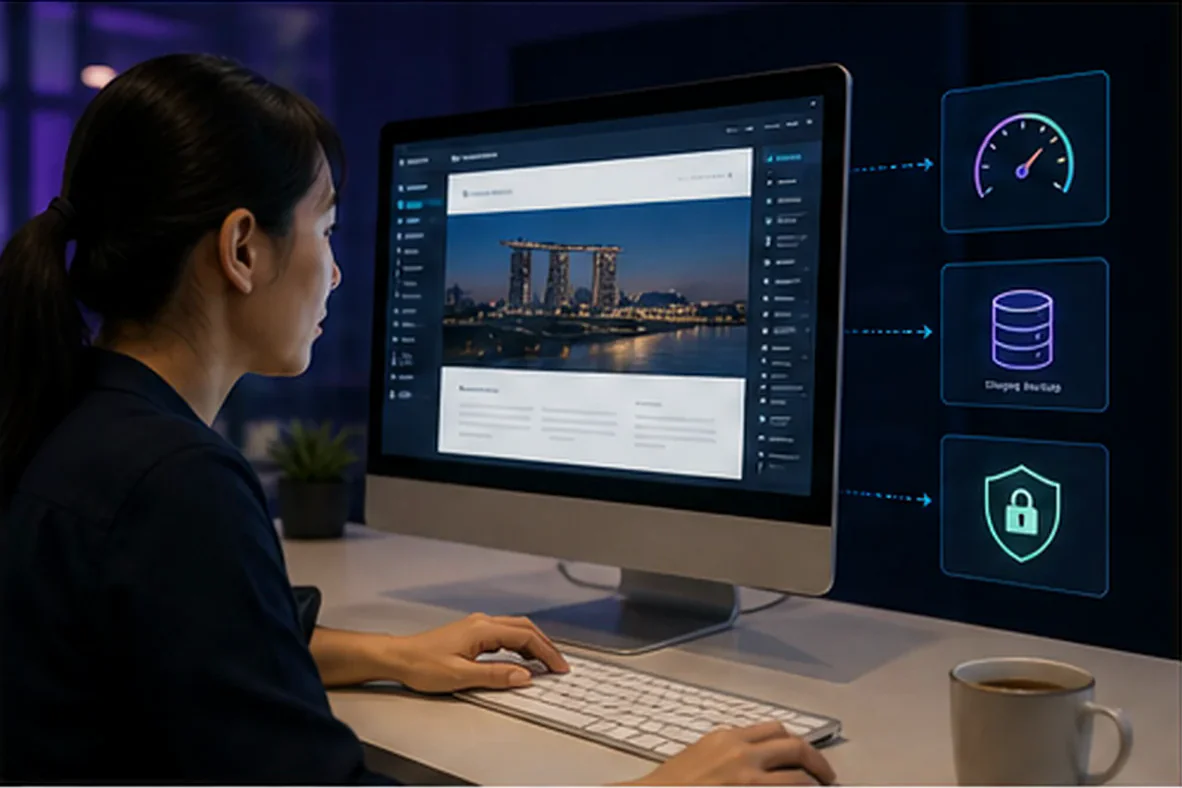 WordPress website management with editing, staging, performance and security controls