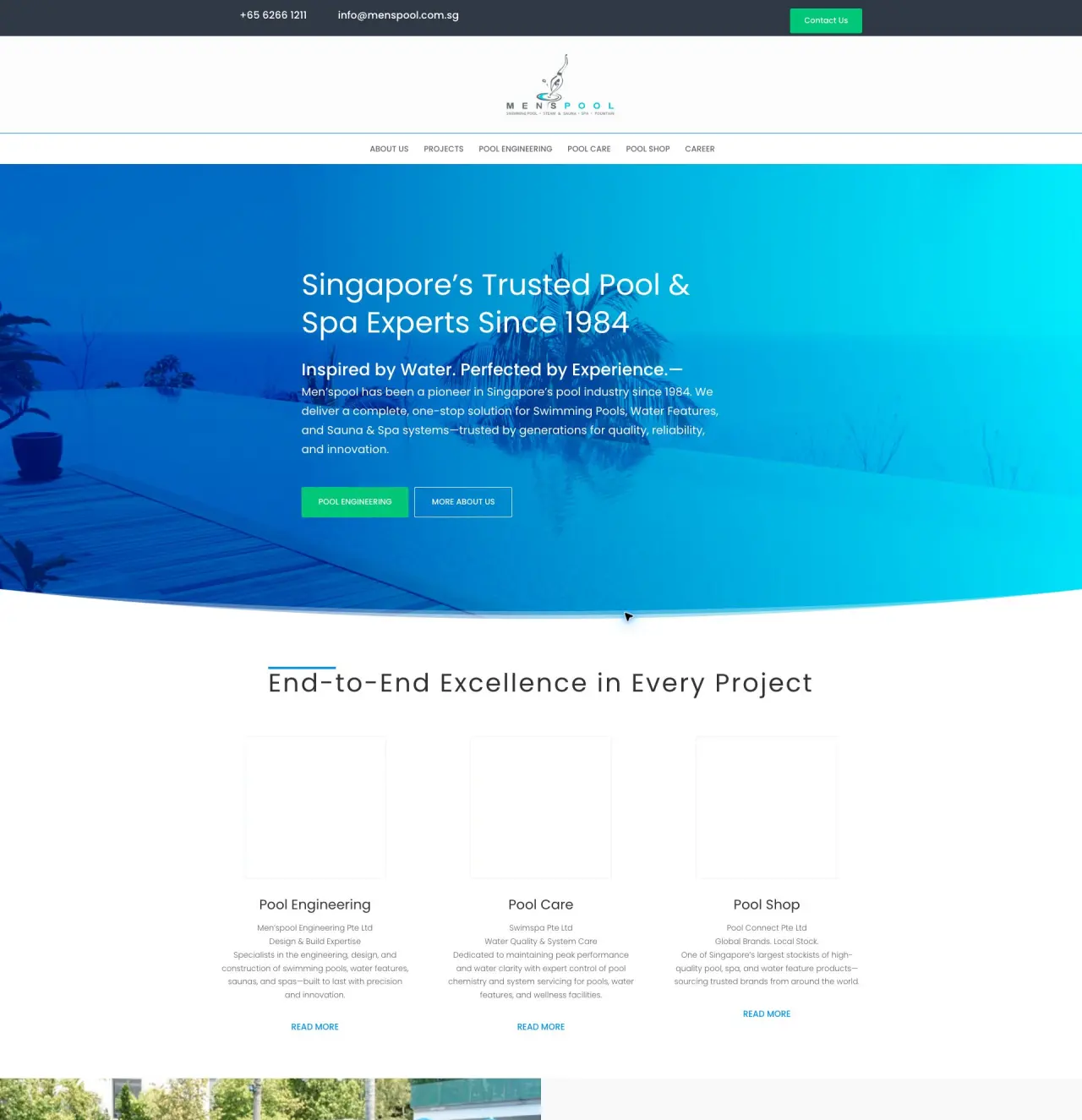 Men'spool website created by Webz Fusion